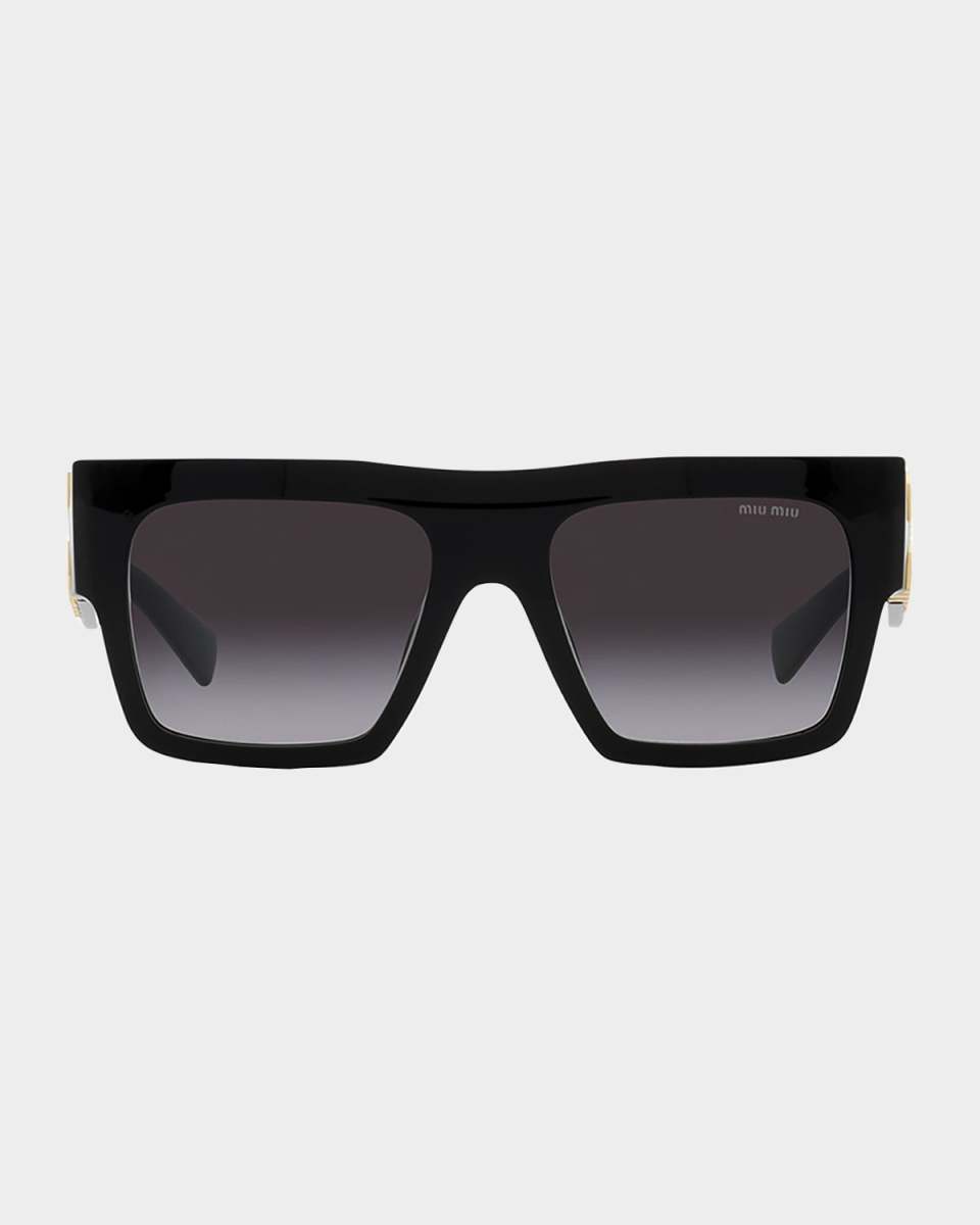 Logo Oversized Square Acetate Sunglasses
